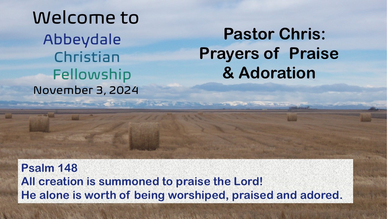 Praise and Adoration Prayer